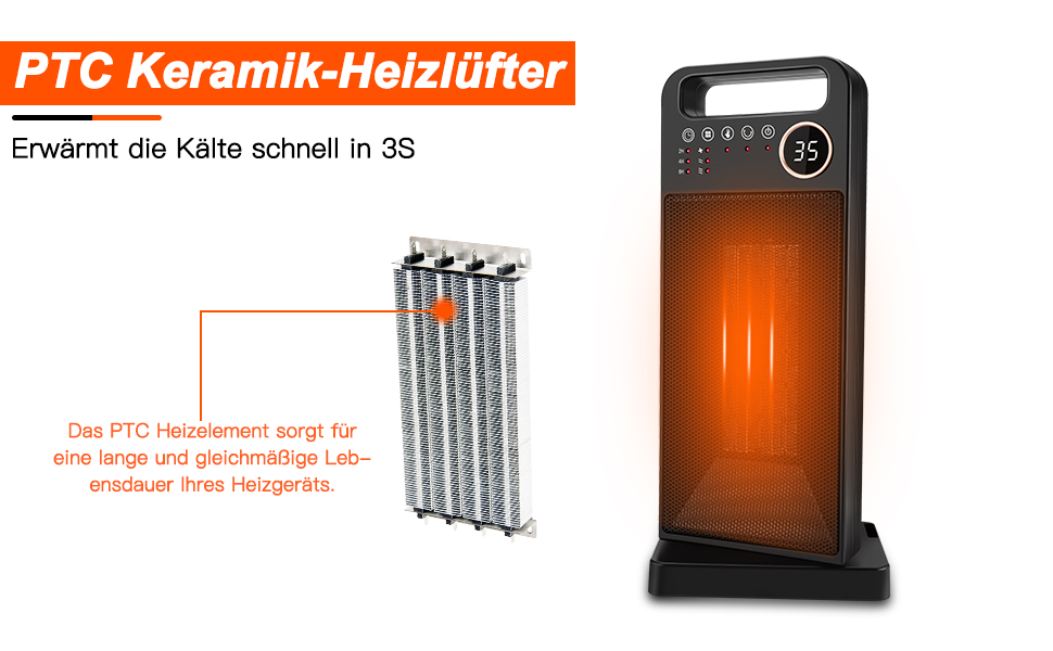 Керамічний обігрівач 2000W з пультом та таймером, електрообігрівач для офісу, кімнати, вітальні, захист від перегріву, 3 режими