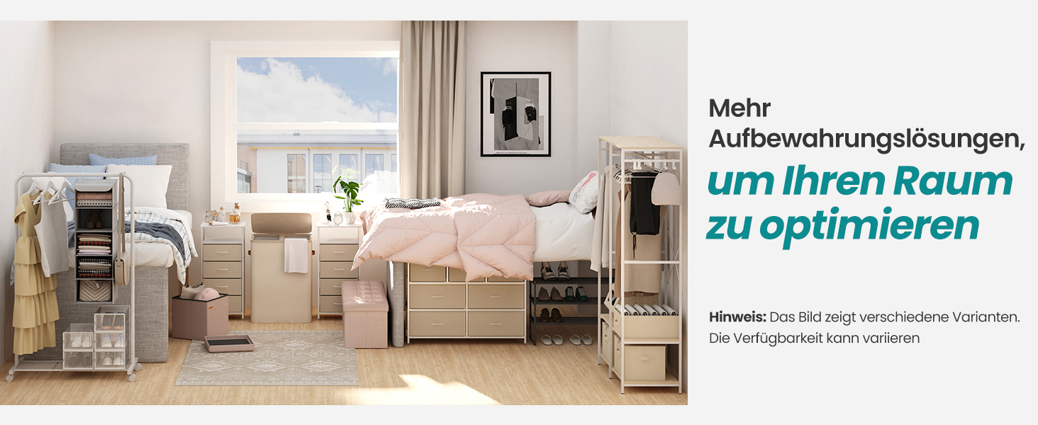 В'язки для одягу SONGMICS, пластикові, 50 шт., рожево-темно-сірі, обертаються на 360°