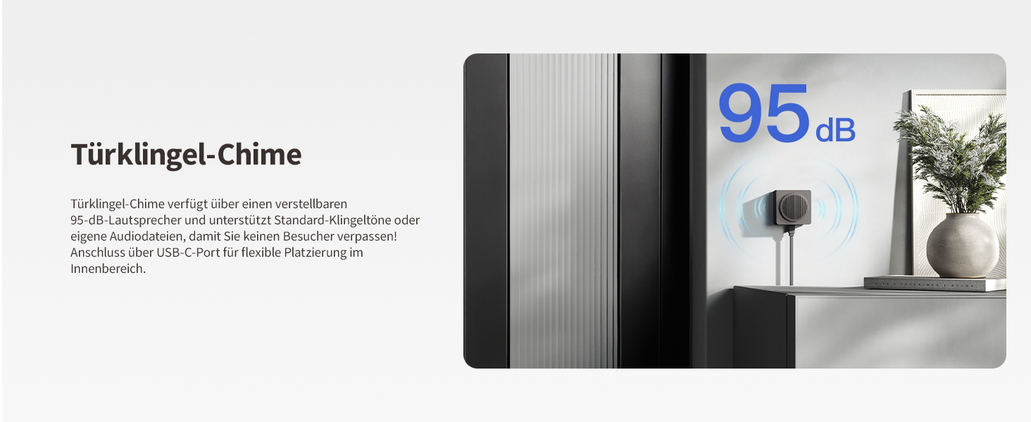 Aqara Smart Doorbell Camera G410 з дзвінком, 2K, відеоспостереження, 2-сторонній аудіо, Matter Hub, Wi-Fi, сірий