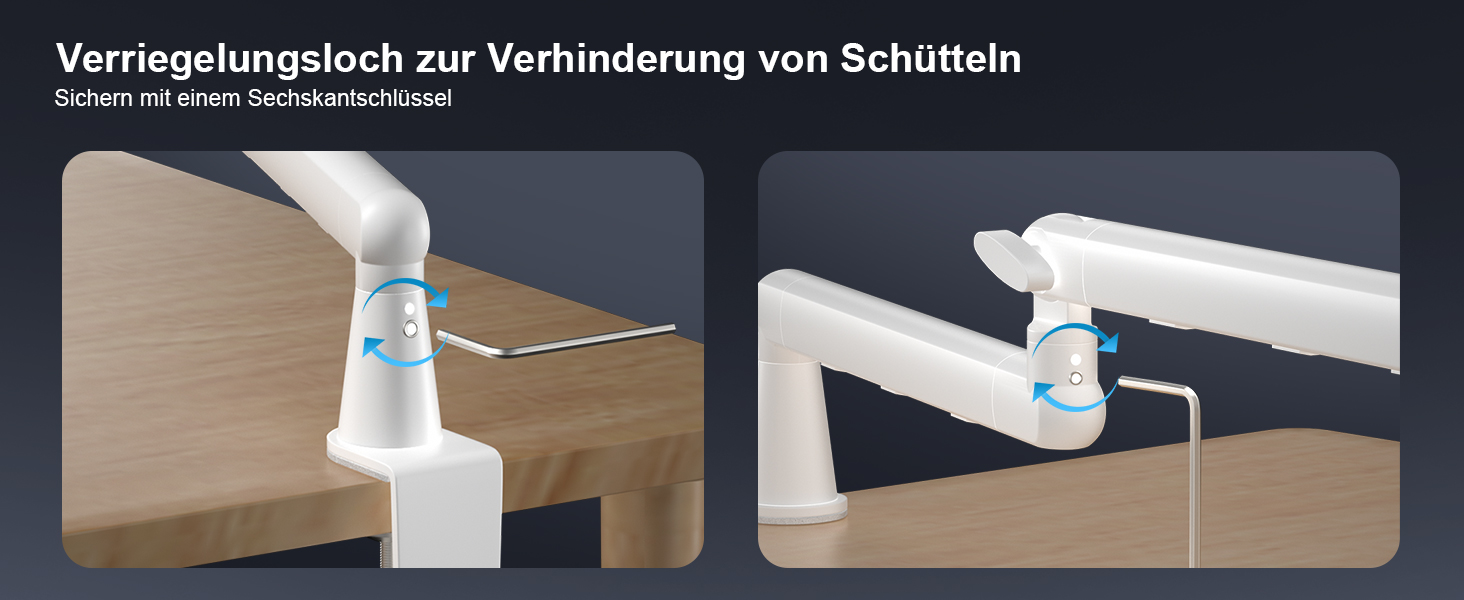 Стійка для мікрофона Aokeo AK-55 для столу, біла - для Yeti, Snowball, HyperX, Elgato