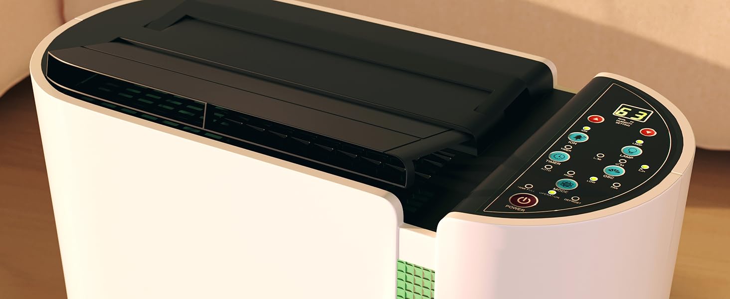 SUNTEC DryFix 20 PRO: Електричний осушувач повітря 20 л/день, 63 м², 3-в-1 (осушувач, очищувач, сушарка)