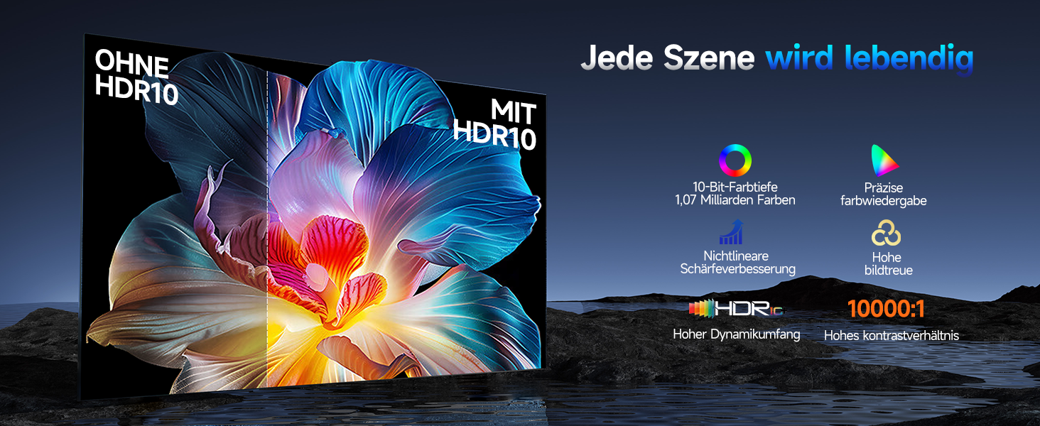Проєктор Magcubic HY350GT 4K Smart Beamer, Full HD 1080P, 650 ANSI люмен, Автофокус, Автоматична корекція трапеції, Динаміки Dolby Audio 15W, WiFi 5, Bluetooth 5.1, Поворот на 180°, Колір: Сірий