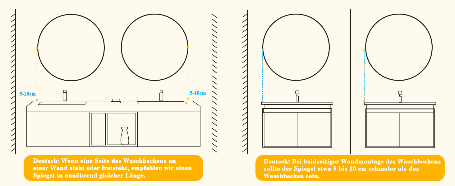 LED-дзеркало для ванної кімнати круглої форми 50 см з підсвічуванням, сенсорним вимикачем, регулюванням яскравості, 3 кольорами світла, функцією пам'яті, HD скло, захист від вибуху