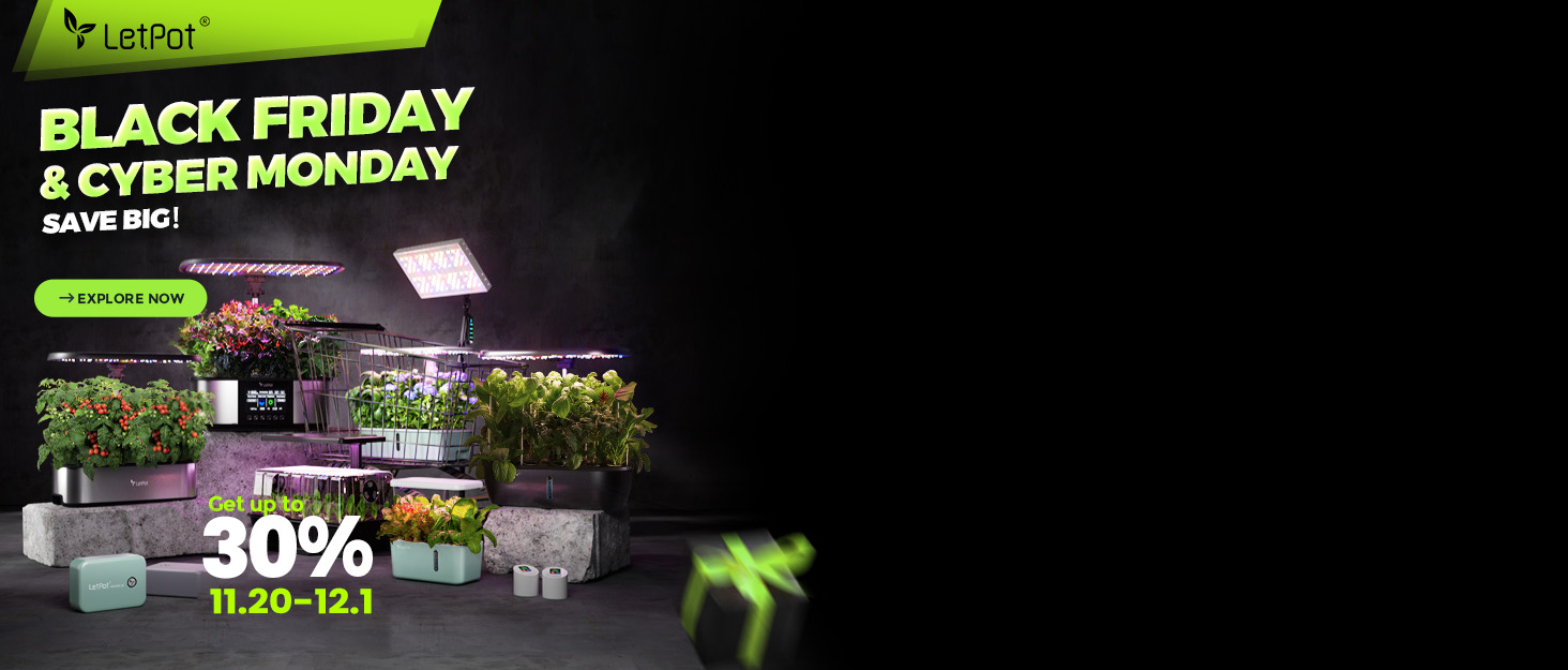 LETPOT LPH-SE: Система гідропоніки WiFi для вирощування трав, 12 капсул, LED-освітлення 24W, 5.5L, автоматичний таймер, для дому (18 x 40 x 25 см)