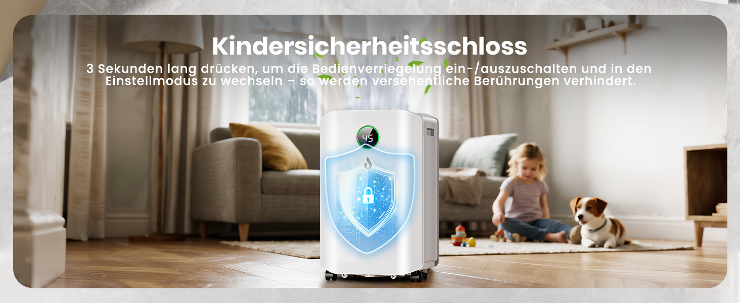 Електричний осушувач повітря 20л/день з цифровим дисплеєм, таймером та підключенням до каналізації. Для дому, підвалу та вітальні.