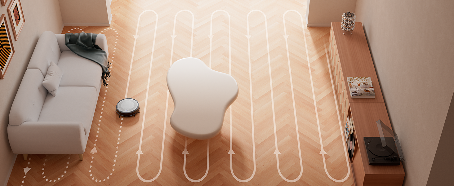 Робот-пилосос Lefant M310 сірий: 4500Pa, HEPA-фільтр, Wi-Fi, для тварин, килимів та твердих підлог