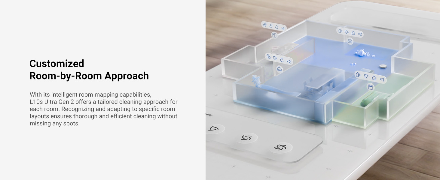 Робот-пилосос Dreame L10s Ultra Gen 2 з миючим модулем, 10000Pa, LiDAR, MopExtend, автомийка та сушка, самостійне очищення та поповнення, підйом мопа 10,5 мм