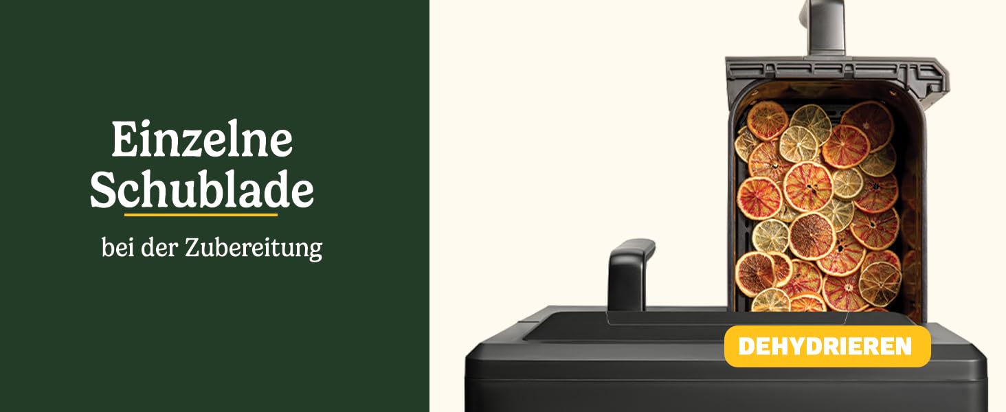 Фритюрниця Cuisinart XXL 10.4L з двома зонами, без PFAS та хімікатів. Брати, смажити, запікати, дегідратувати та підтримувати тепло. 2 камери (2 x 5.2L), 8+ порцій. Деталі придатні для миття в посудомийній машині. Чорний колір.