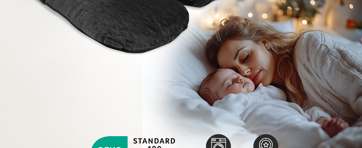 Подушка для вагітних ELONEO XXL, подушка для сну на боці, вагітність, велика U-подібна подушка, подушка для годування з м'яким, знімним та пральним чохлом, сіра антрацит