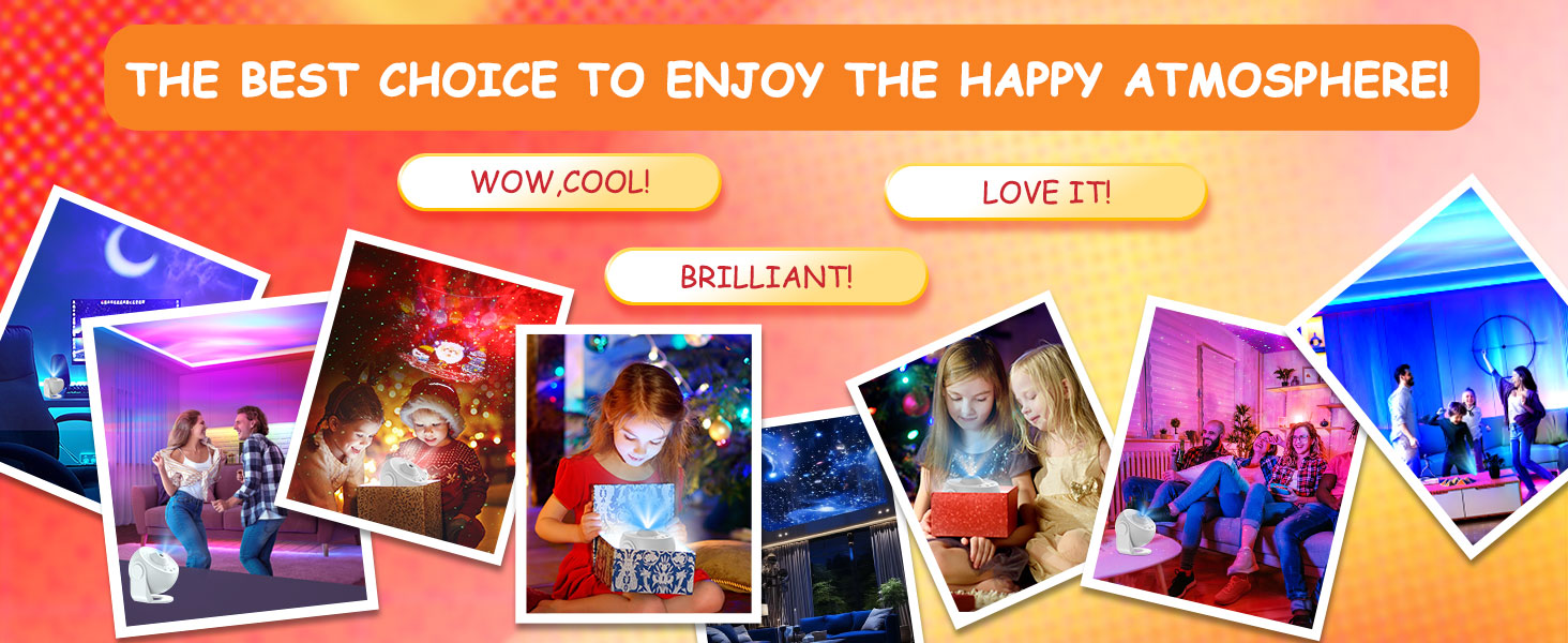 Проектор зоряного неба Planetarium Sternenprojektor: 13 в 1 LED Галактичний проєктор з 12 слайдами для дітей, нічник для спальні, вітальні, вечірки (Чорний)