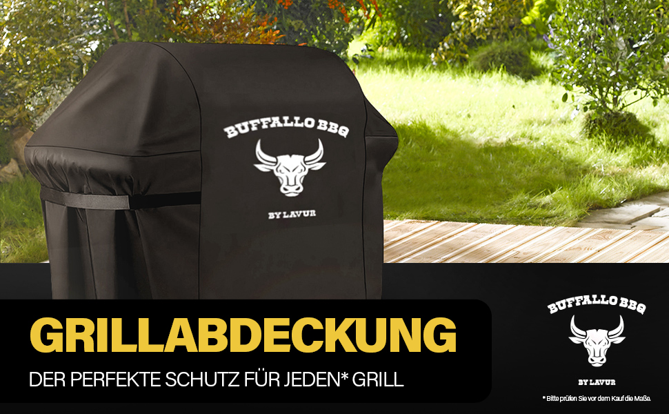 Чохол для гриля Buffalo BBQ, водонепроникний, універсальний, преміум-якість, зносостійкий оксфорд, для газових і круглих грилів