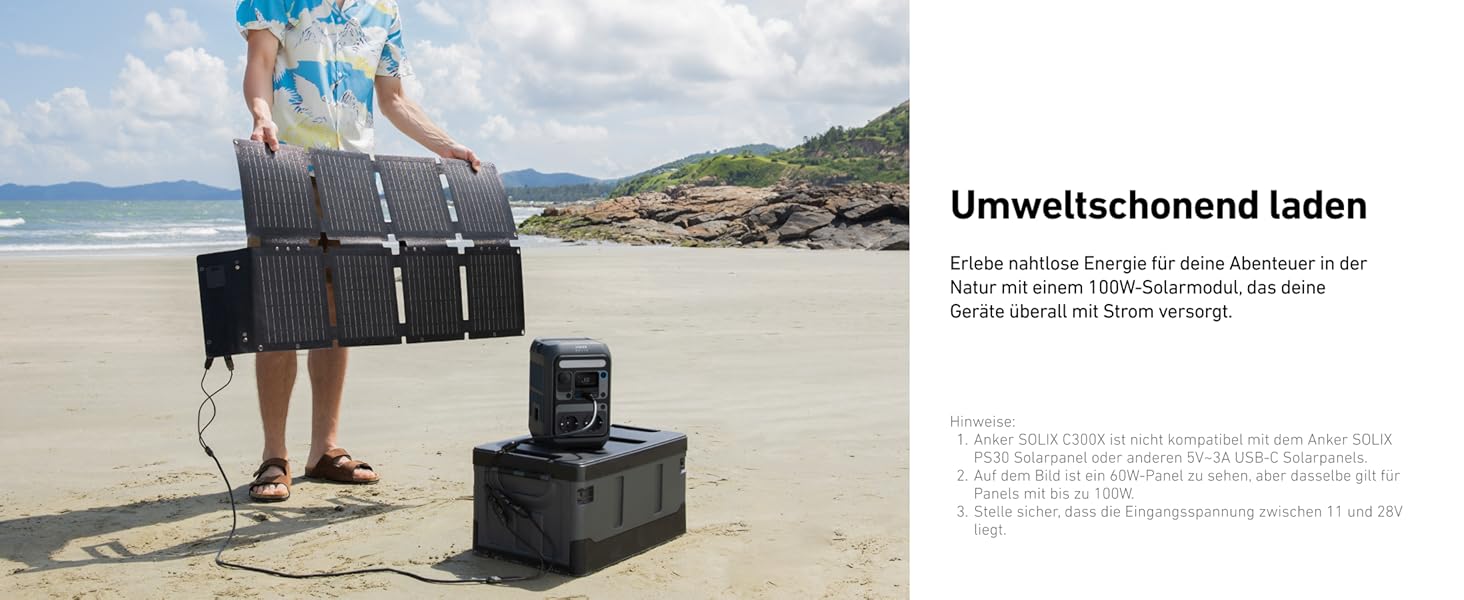 Портативна електростанція Anker SOLIX C300X: 288Wh LiFePO4, 300W (600W max), для кемпінгу та подорожей