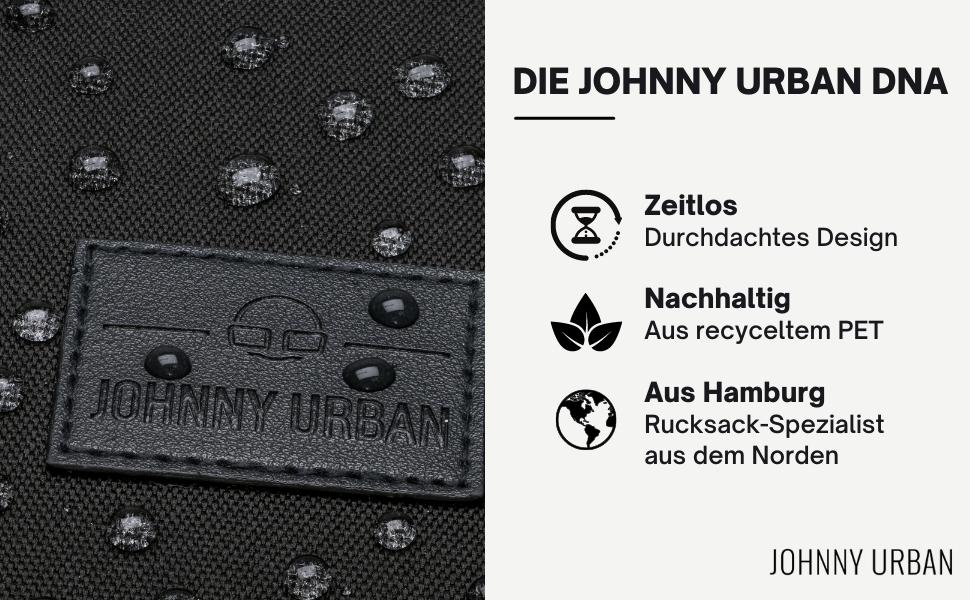 Рюкзак Johnny Urban для жінок і чоловіків - Oskar - Сучасна спортивна сумка Rolltop для спорту та подорожей - Протиугінний рюкзак - водовідштовхувальний пісок/сірий