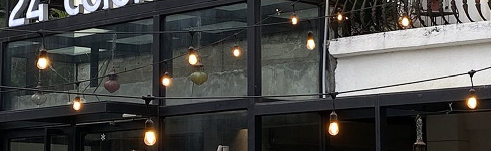 Льохотна гірлянда ZOTOYI 15м, зовнішня LED гірлянда з 15+1 пластиковими лампочками, IP65, вологостійка, для саду, тераси, вечірки, весілля, тепле біле світло 2700K