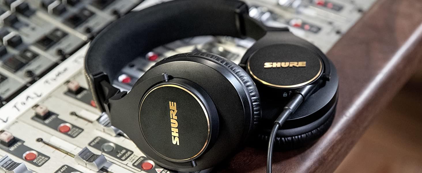 Навушники-вкладиші Shure SRH840A для критичного прослуховування, професійні, деталізований звук, складні, Gen 2