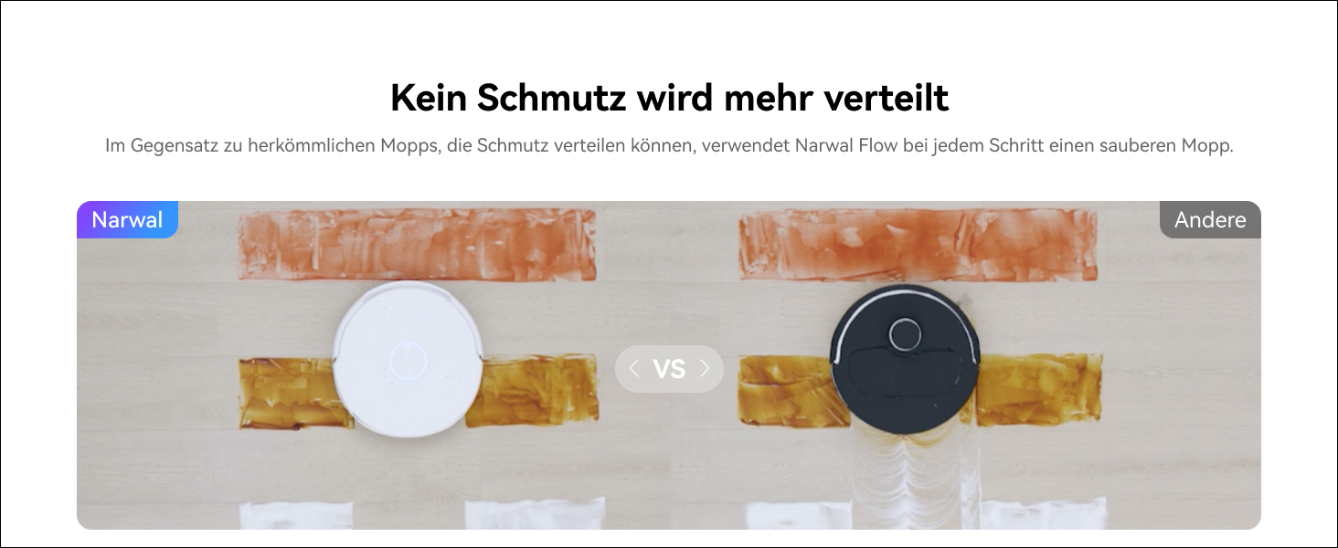 Робот-пилосос NARWAL Flow з функцією миття підлоги, система FlowWash з автоматичним самоочищенням, потужність 22000 Па, збір шерсті тварин DualFlow, миття 45-80°C та гаряче повітря, док-станція для самостійного очищення