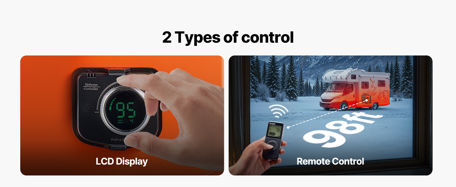 Дизельний опалювач VEVOR 8 кВт 12/24 В з пультом керування та LCD-дисплеєм, 4.5 л, для вантажівок та автодому