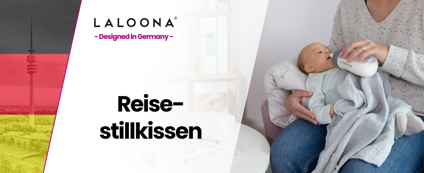Подушка для годування LaLoona Stillhilfe Reisestillkissen бежева: міні-подушка для подорожей, м'яка підтримка рук для годування та пляшечки, Oeko-TEX 100