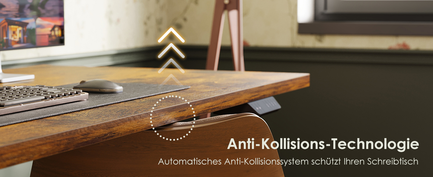 Регульований стіл OffiGo з 2 моторами: чорний, USB-C, 100-200 см, 3 пам'яті