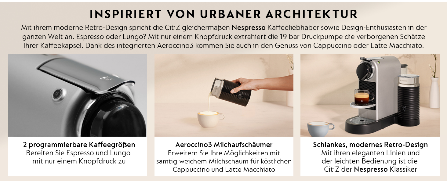 Кавомашина Nespresso Krups Citiz & Milk XN741B с автоматичним відключенням, срібна