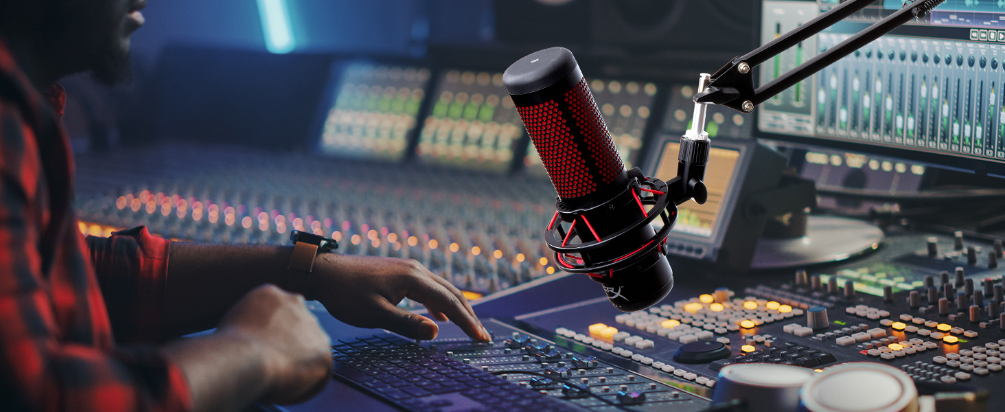 Універсальний пантограф для мікрофона YOUSHARES для HyperX QuadCast S/2S, Blue Yeti, Rode PodMic, Razer Seiren V3 Mini — стрімінговий тримач для геймінгу та подкастингу, чорний