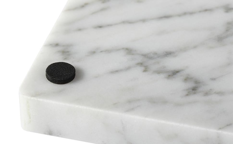 Мильниця Koville Luxury Marble - елегантна мильниця зі зливним отвором (Bianco Carrara)