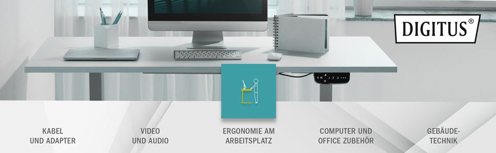 Кріплення для монітора DIGITUS - клямка на стіл - 2 монітори - до 32 дюймів - до 3x8 кг - VESA 75x75, 100x100 - Чорний