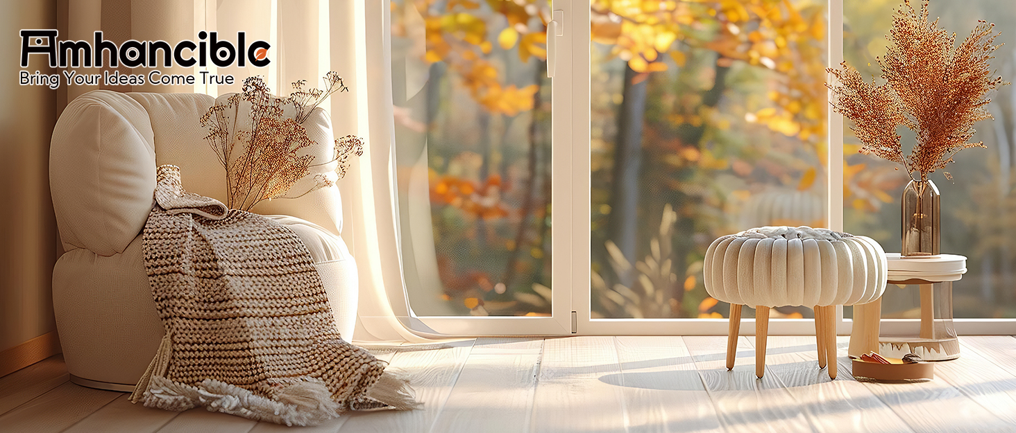 Нічний столик AMHANCIBLE з підзарядкою, приліжкові столики з висувними ящиками з тканини, журнальний столик з відкритою полицею, з 2 USB-портами та 2 розетками, для спальні та вітальні, HETS020GY-1 (Білий)