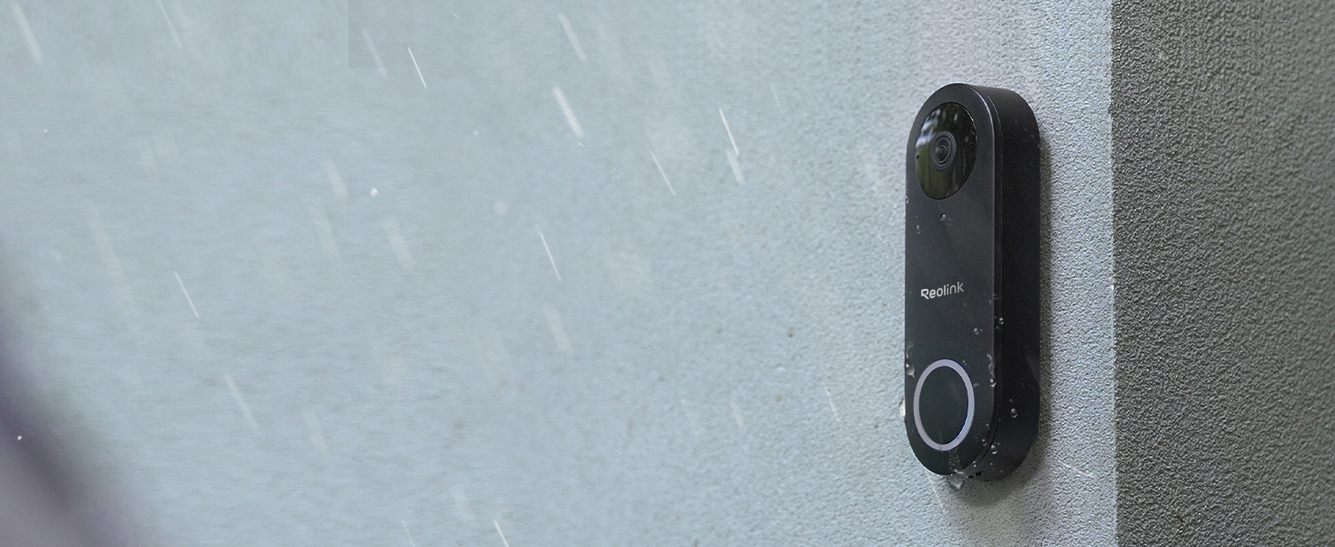 Відеодзвінок Reolink 5MP PoE з Чаймом, UHD, 180° Ultraweitwinkel, двосторонній аудіо, розпізнавання осіб, водонепроникний, з сигналізацією, сумісний з NVR