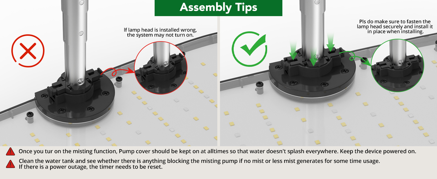 Система гідропоніки Sonidko для вирощування розсади з LED-лампою 48W, авто-таймером та регулюванням висоти, 5L резервуар