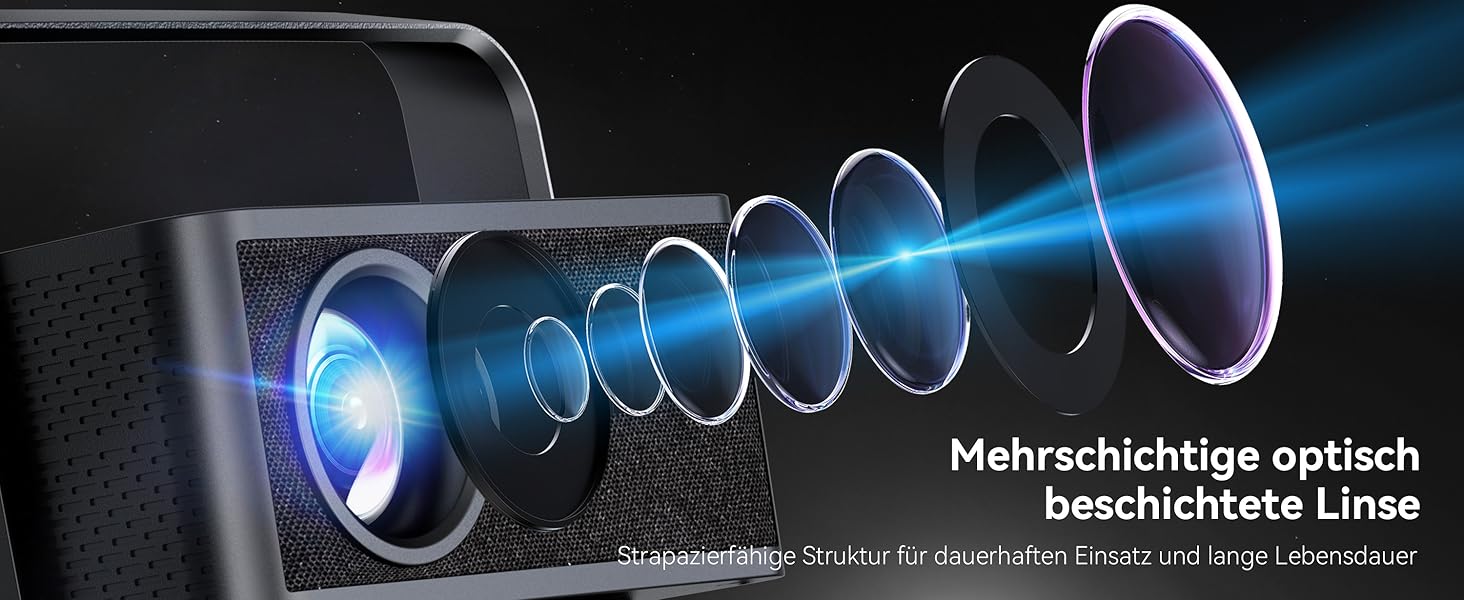 Проектор Beamer 4K з підтримкою 1500 ANSI, 1080P FHD, Smart, автоматичною корекцією трапеції, електричним фокусом, WiFi 6, Bluetooth для домашнього кінотеатру та на відкритому повітрі (сталево-сірий)