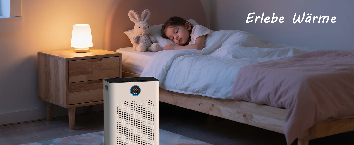 Повітряний фільтр з керуванням через додаток, HEPA H14, фільтр з активованим вугіллям, розумний очищувач повітря для дому з Alexa, для великих приміщень, Smart WiFi, KJ3-7S