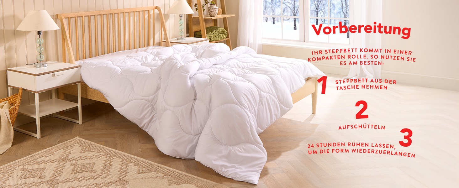 Ковдра зимова John Cotton New Way 240x220 - тепла, дихаюча, для алергіків, сертифікат Öko-Test, мікрофібра