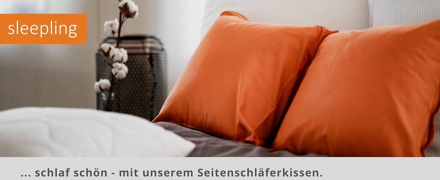 Подушка для сну на боці sleepling (Body Pillow) 40 x 145 см, м'яка мікрофібра, гіпоалергенна, Ökotex, з наволочкою