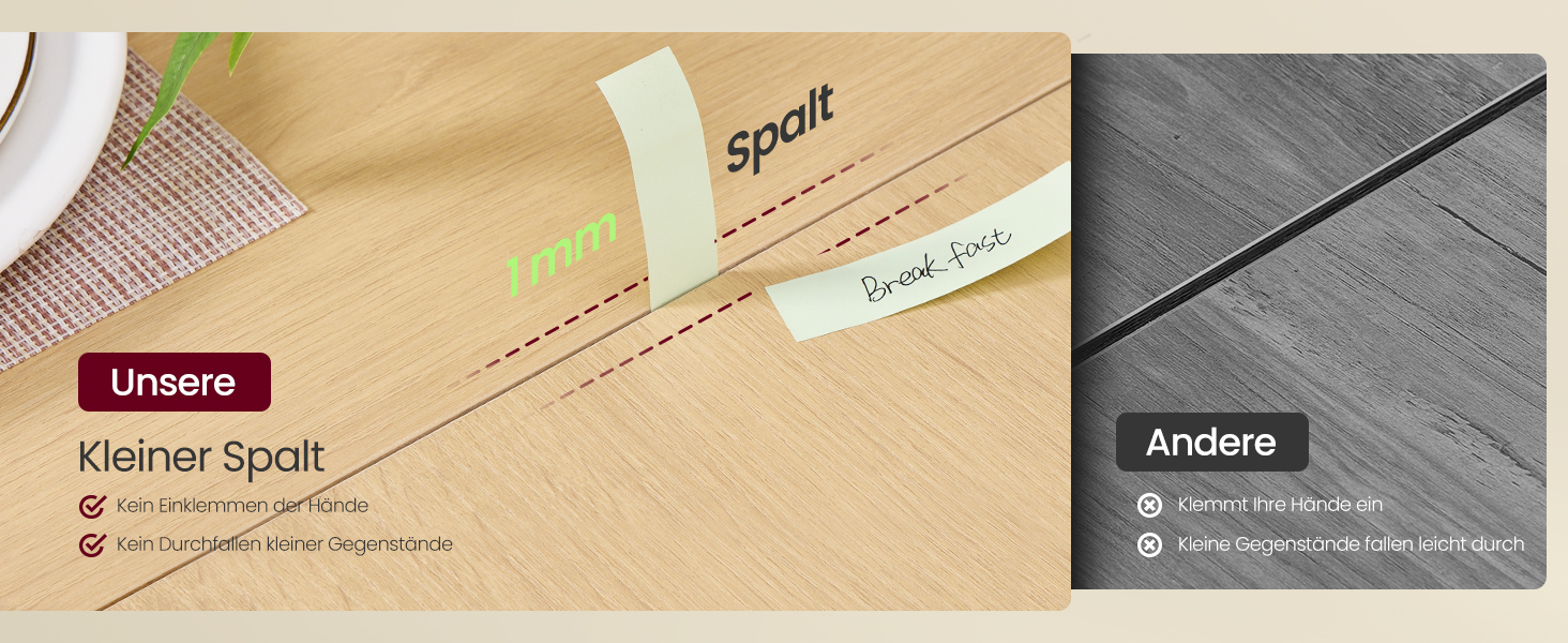 Стол обідній VASAGLE для 4-6 осіб, кухонний стіл у стилі кантрі, 140x75 см, колір: горіх + чорний, KDT100KE02