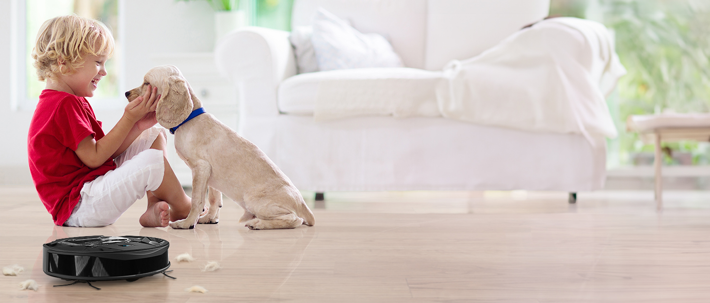 Робот-пилосос LEFANT M2Plus з функцією миття підлоги, 6000Pa, LiDAR-навігація, самоочищення, ідеальний для видалення шерсті тварин