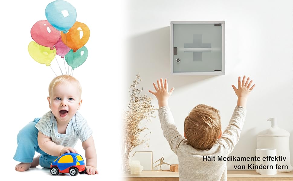 Медичний шафка Zedelmaier з нержавіючої сталі, 4 відділення, аптечний шафка, для ванної кімнати, навісний, з замком, 57 x 27 x 12 см, білий