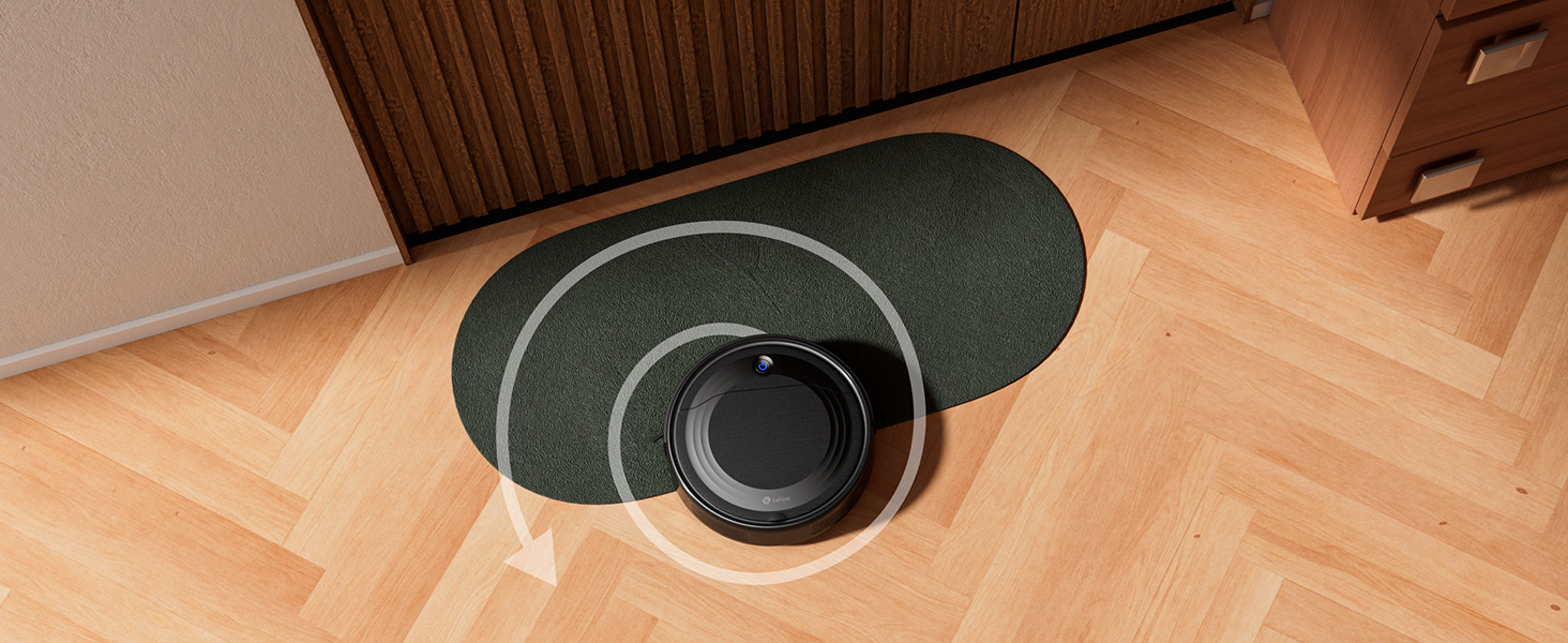 Робот-пилосос LEFANT M310: потужність 4500Pa, 180 хвилин роботи, 4 режими, Wi-Fi, керування через додаток та Alexa, для тварин та твердих підлог