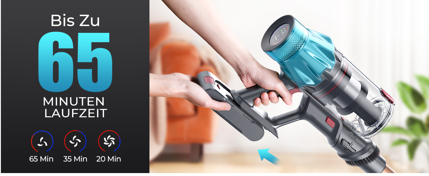 Бездротовий акумуляторний пилосос Fieety 8-в-1: потужне всмоктування 50kPa, 600W, 65 хвилин роботи, 1.6L, без мішка, для дому та авто, з турбощіткою та базою для зарядки. Ідеально для видалення шерсті тварин, килимів та твердих поверхонь.