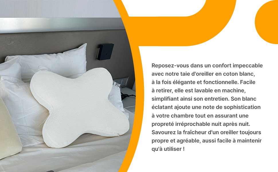 Дитяча подушка Inphysio з Memory Foam: бамбукова тканина, ергономічна підтримка шиї, 50x30x5,5 см (білий - метелик)