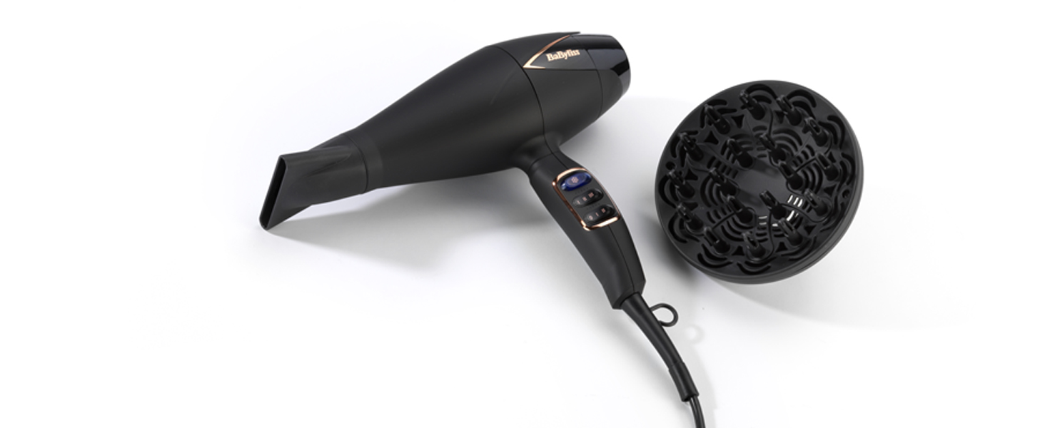 Фен BaByliss Salon Air Brilliance з цифровим мотором, D665E HaartrocknerSalon Air Brilliance