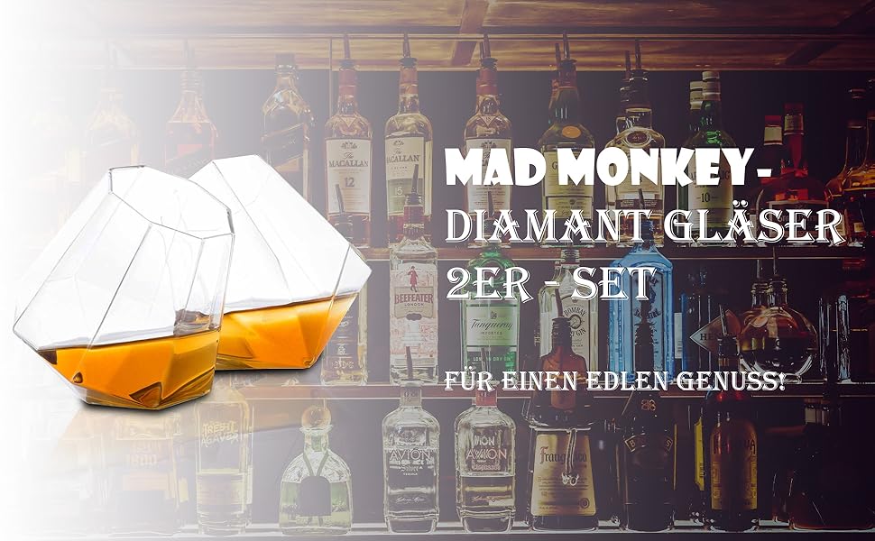 Набір склянок для віскі Diamant Gläser (2 шт), жовті, поворотні, у подарунковій коробці