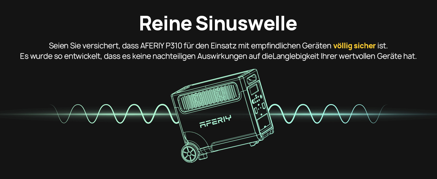 Портативна електростанція AFERIY 3840Wh з LiFePO4 акумулятором, 3600W, USV, 3 виходи 230V AC, 7200W (пікова потужність), для кемпінгу та подорожей