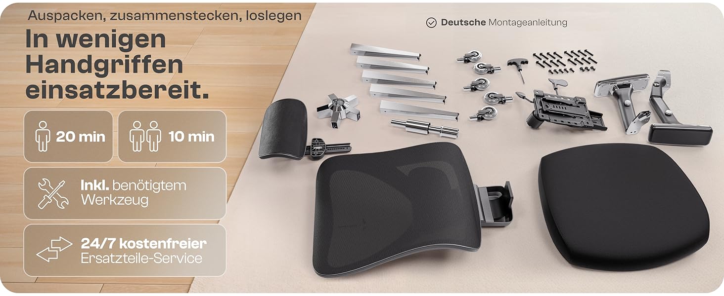 Ергономічне крісло Galahad для офісу та ігор | Крісло для роботи та геймінгу | Міцне крісло до 150 кг (чорний Lancelot)