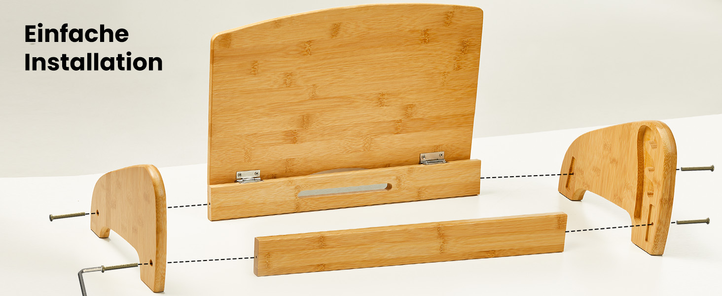 Підставка для ніг під стіл HUANUO бамбукова, ергономічна, 4 положення висоти та кута, масажна поверхня, протиковзна, для дому та офісу