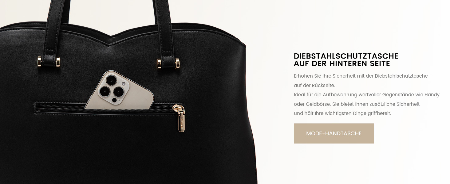 Сумка LOVEVOOK для жінок: велика, для ноутбука, шопер, робоча, офісна, з PU шкіри, чорна (15,6 дюймів)