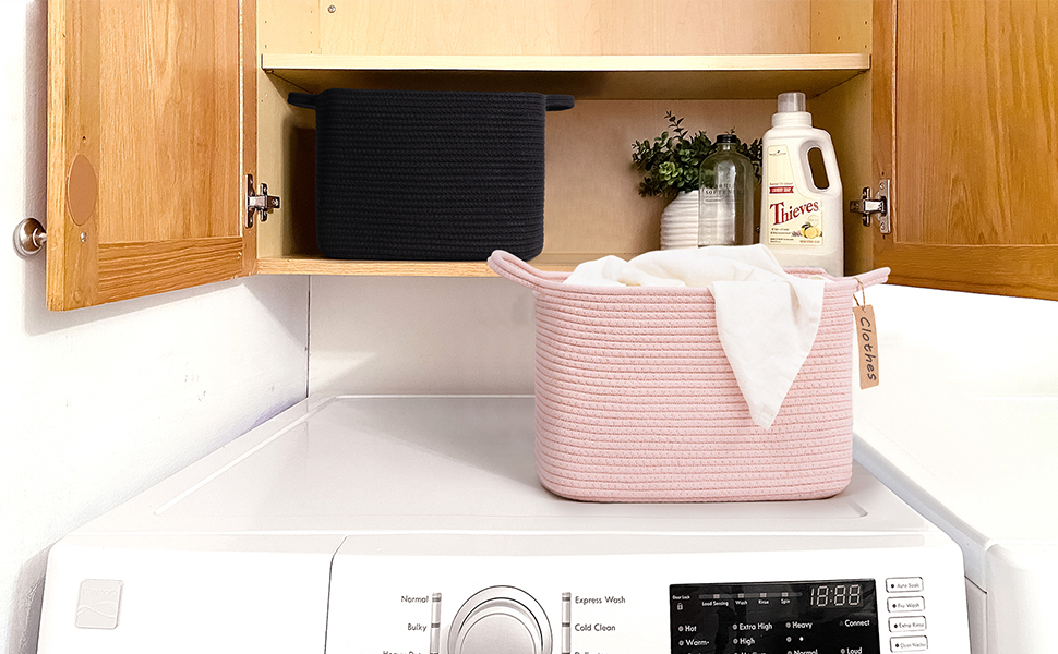 Кошики для зберігання TIMEYARD, набір 3 шт., рожеві, 33 x 25 x 22,5 см