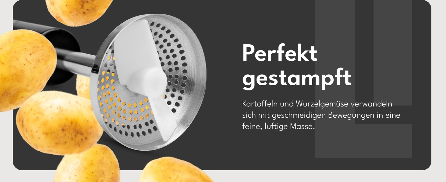 LEBENLANG Преміум блендер занурювальний 1200W - набір 6 предметів з аксесуарами та захистом від бризок | Регулювання швидкості, турборежим, нержавіюча сталь