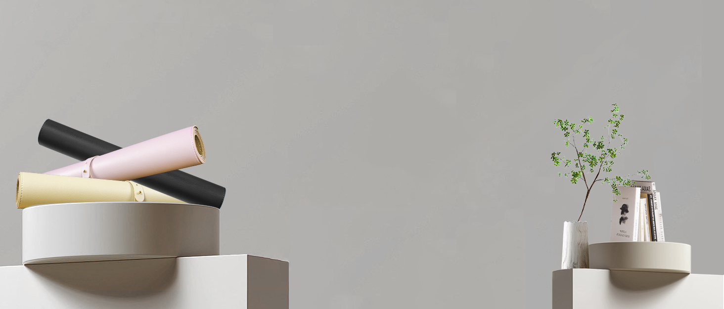 Шкіряний килимок для столу BLESWIN, великий протиковзаючий підкладник під мишу та клавіатуру для ноутбука та комп'ютера, захисна підкладка для письма (Рожевий, 90x43 см)