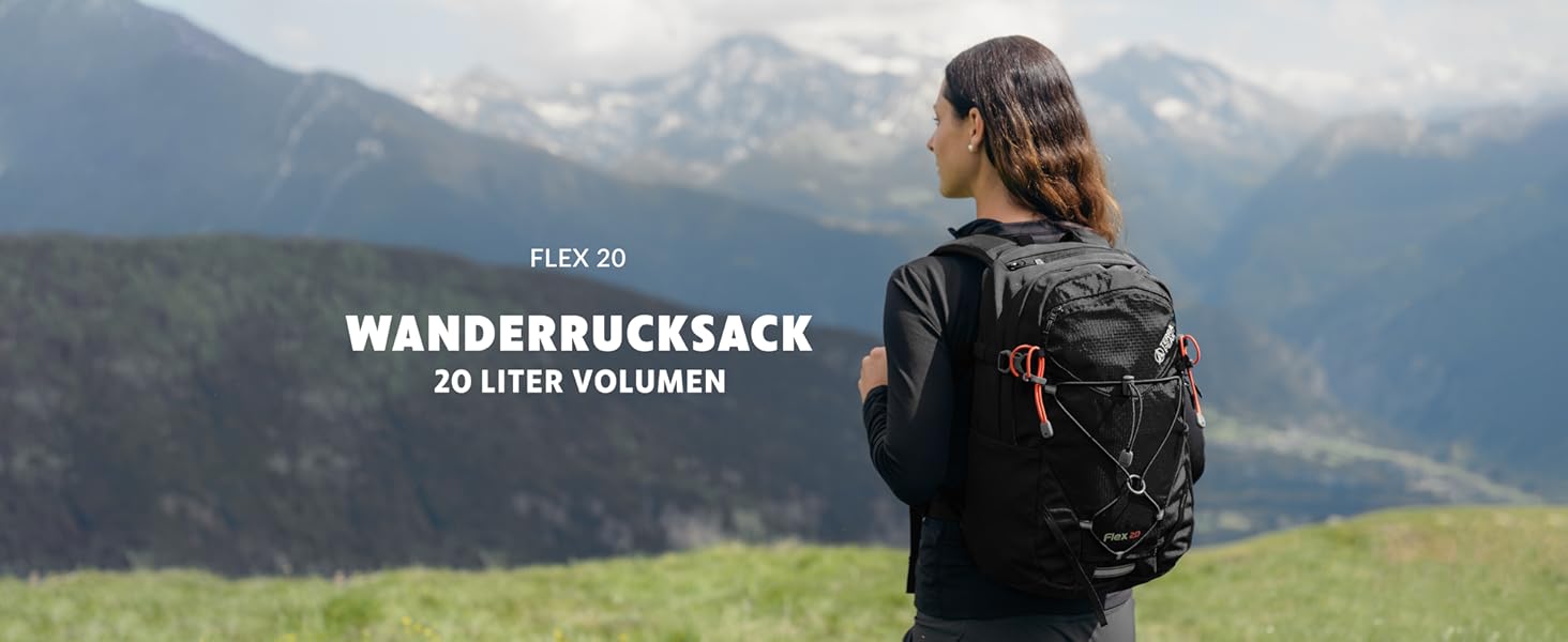 Похідний рюкзак Terra Peak Flex 20 л з вентиляцією для спини і захисним чохлом від дощу